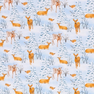 Jersey | Sansa | Reh Winter Tannenbaum | eisblau